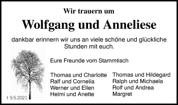 Traueranzeige von Wolfgang und Anneliese Hein von Haller Tagblatt