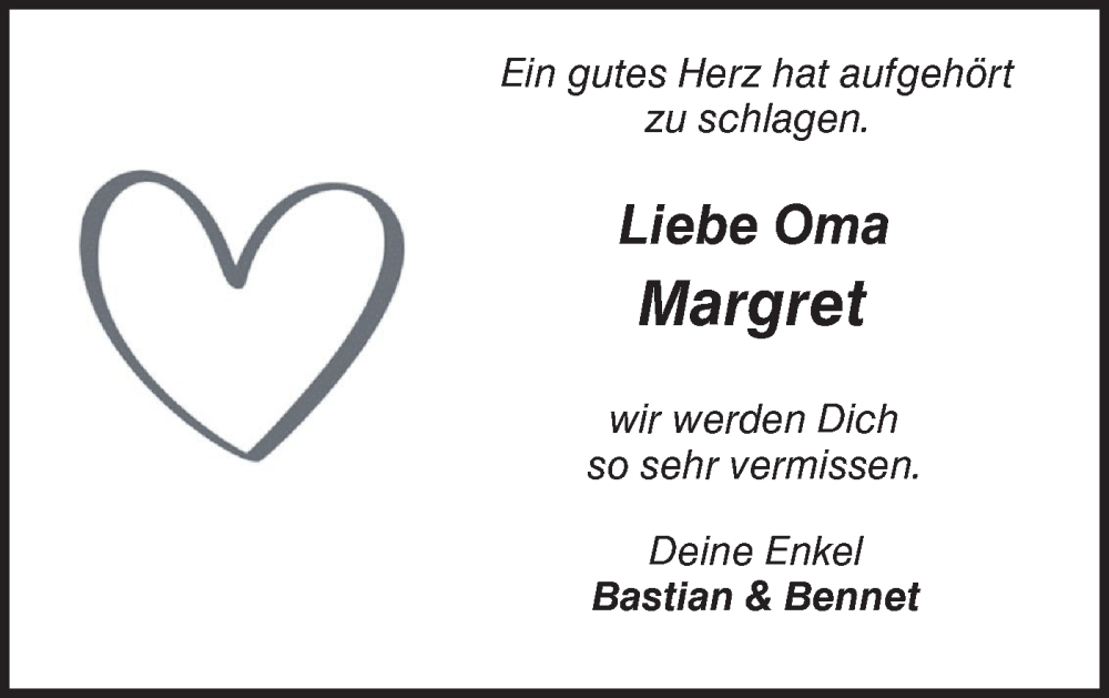 Traueranzeige für Margarete Hoyler vom 09.03.2024 aus NWZ Neue Württembergische Zeitung