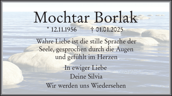 Traueranzeige von Mochtar Borlak von SÜDWEST PRESSE Ausgabe Ulm/Neu-Ulm