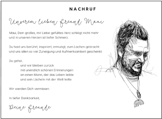 Traueranzeige von Maui  von Hohenloher Tagblatt