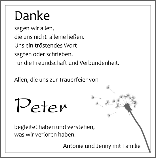 Traueranzeige von Peter  von Neckar-Chronik